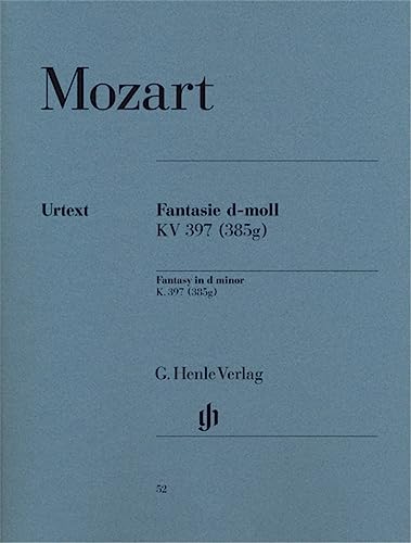 Mozart : fantaisie en re mineur k. 397 (385g): Instrumentation: Piano solo