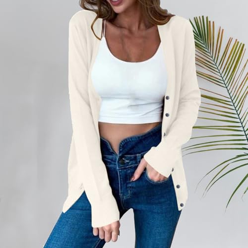 Cardigan Sweaters for Women Trendy Button Down Open Front Cardigans Lightweight Long Sleeve Fall Outfits Clothes2