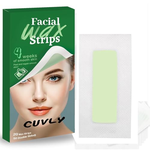 Wax Strip Face Liposoluble Wax Strips for Women – 20 Wax Strips + 2 Wipes, Facial Hair Removal for Upper Lip, Eyebrows, Chin, Sidelocks Hair Remover Professional Painless Waxing Kit (Wax, Strip) Wax Strip Face Liposoluble Wax Strips for Women – 20 Wax Strips + 2 Wipes, Facial Hair Removal for Upper Lip, Eyebrows, Chin, Sidelocks Hair Remover Professional Painless Waxing Kit (Wax, Strip)