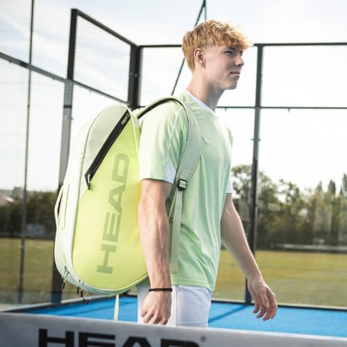 Paletero HEAD Tour Padel Bag L verde lima para proteger todo tu equipo 4