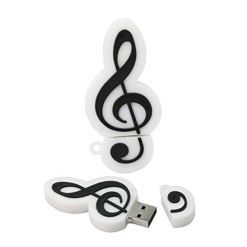 Preisvergleich Produktbild 16GB Musik Note Modell USB 2.0 Flash Speicher Drive Bulk Daumen u Disk - Sticks datenspeicherung USB Flash Drive USB - Memory Stick USB Flash - Festplatte (White)