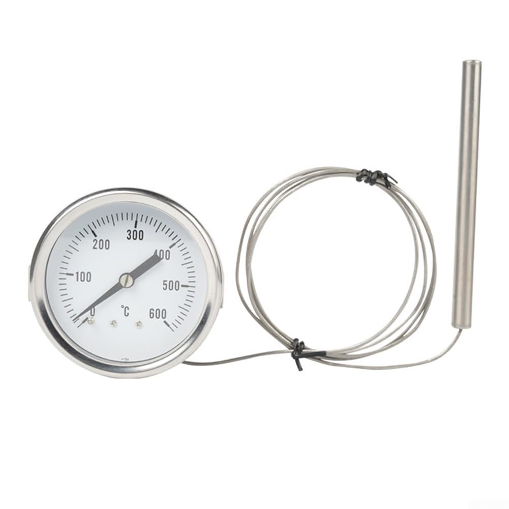 Termometro da forno ad alta temperatura 0°C-600°C, sonda in acciaio inox resistente alla ruggine con quadrante trasparente per uso e uso