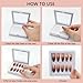 GUXACU 32 Pack Press On Nail Packaging Boxes - 3D Floating Storage and Display Box With 90pcs Double Sided Adhesive Tape for Nail Tech