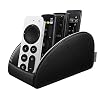 TiMOVO Afstandsbediening houder, [Upgraded 4 compartimenten] PU lederen TV Remote Organizer Remote Caddy Desktopâ€¦