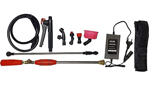Super Garden Battery Sprayer Spares Part Kit with Charger(Universal for All Model ) ( Nozzle Belt Lance Kit) Sanitizing Machine Spare kit with 1.8A Charger