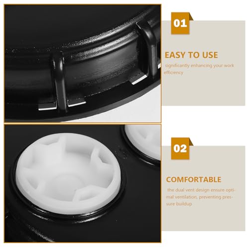Tapa de contenedor IBC con ventilación doble para solucionar problemas de vacío 4