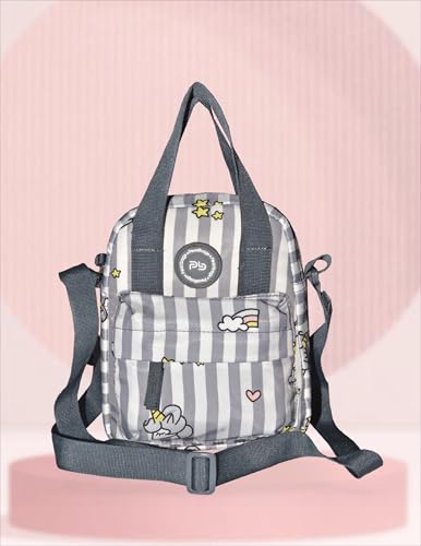 Image of PB Pearlbags Soft Crossbody Shoulder Or Hand Bag or Sling bag Water Resistant Anti Fall Stationery Storage Bag Handbag Clutch Bag Sweet Birthday Gift For 5-10 Years Children Students Girls