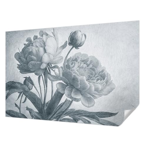 Adiós manchas en la pared con el papel tapiz Tulup autoadhesivo y lavable de elegancia floral 2