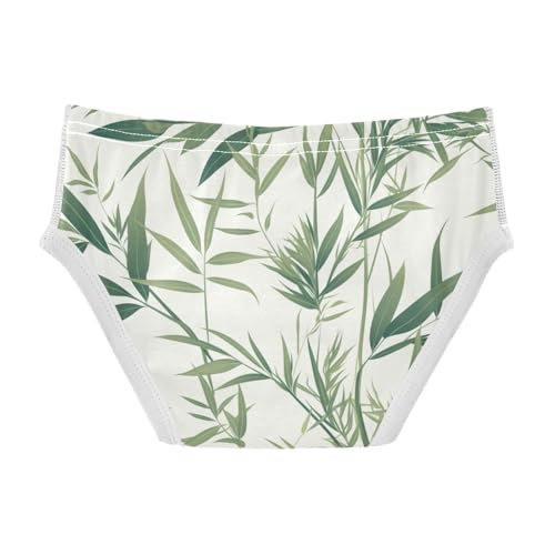 KLL Fern Leaf Equisetum Clover Leaves Little Boys Comfort Briefs Cute Undies2