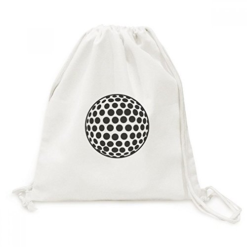 Sac cordon golf haut de gamme en toile robuste au motif géométrique épuré