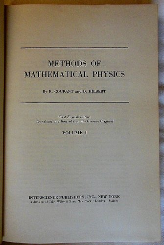 Methods of Mathematical Physics, Vol. I B0000CIOVL Book Cover