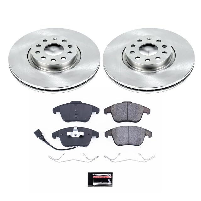 PowerStop Front Brake Kit for Audi Q3 2015-18 |Q3 Quattro 2015-18 |Volkswagen Passat 2012-20 |Tiguan 2009-17 |Tiguan Limited 2017-18 - Z17 Ceramic Brake Pads & Disc Rotors Replacement, KOE2963 - Image 3