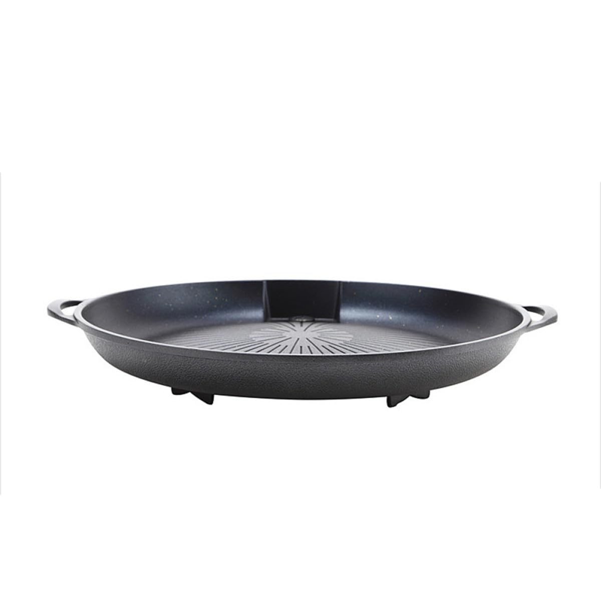 Toyvian Piastra Barbecue Portatile Antiaderente in Pietra Medica Nera