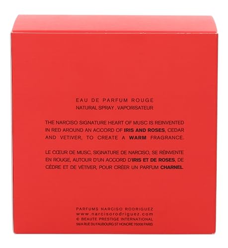 Narciso Rodriguez Eau De Parfum Rouge for her, 90ml - Image 5