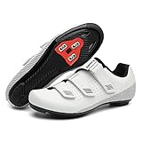 Honosuker Men Women Cycling Shoes Compatible with Peloton Look Delta/SPD Cleats Indoor Outdoor Road