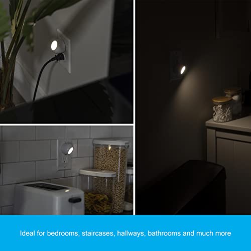 Ge Rotating Led Night Light, Plug-In, 360° Directional, Dusk-To-Dawn Sensor, Ul-Certified, Energy Efficient, Ideal For Bedroom, Bathroom, Stairs, Hallway, 31533, 2 Pack, White, 2 Count #TOP5