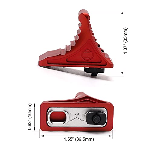 ND Forward Universal Hand Stop for Both Mlok Keymod Handguard (Red) - Image 2