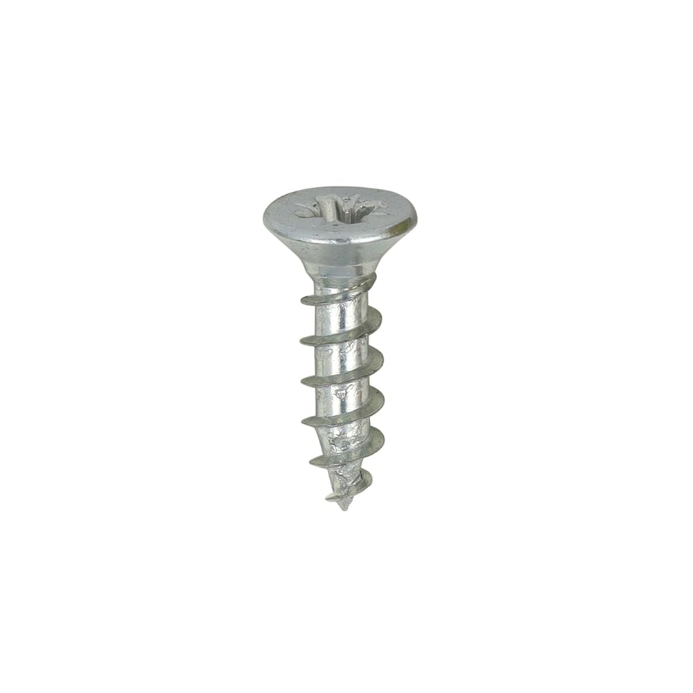 Timco Solo Double Countersunk Silver Woodscrews - 3.0 X 12 5055331847089