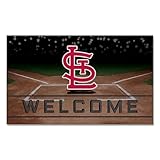 FANMATS 21934 Team Color Crumb Rubber St. Louis Cardinals Door Mat, 1 Pack
