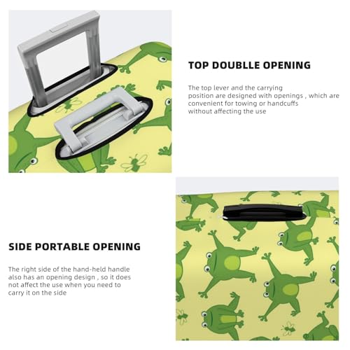 Funny Frogs Travel Luggage Covers - Elasticity Suitcase Covers Protector for Luggage 18-32 Inch4