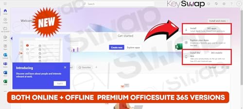Image of MS OFFICESUITE 365 Professional Plus Edition | 2026 Release | (5 Devices, Lifetime Validity) for Windows, iOS, macOS, iPADOS, Android | 100GB Cloud Storage for lifetime | Regular Updates with Unlimited Reinstallations (Quick Delivery) (MS365 Professional Plus (100 GB), PC-Mac)