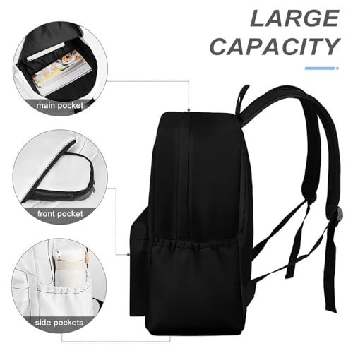 Travel Laptop Backpack Water Resistant Bag Unisex Decor Backpack Computer Bag Black4