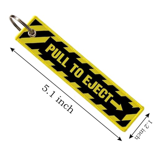 Image of 3 Pack Pull To Eject, Key Chain Tag with Key Ring - Keys, Cars, Motorcycles, Backpacks, Luggage and Gifts - EDC