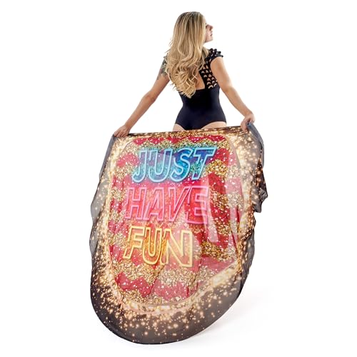 Canga Redonda 1,55x1,55 Saída de Praia Piscina Moda Verão Estampada Preta e Dourada