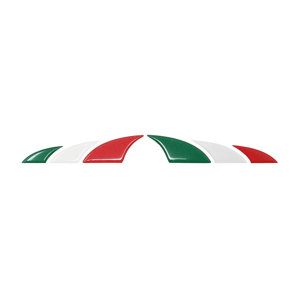 3D Sticker Bike Protection Shark Italy Flag Metal Effect