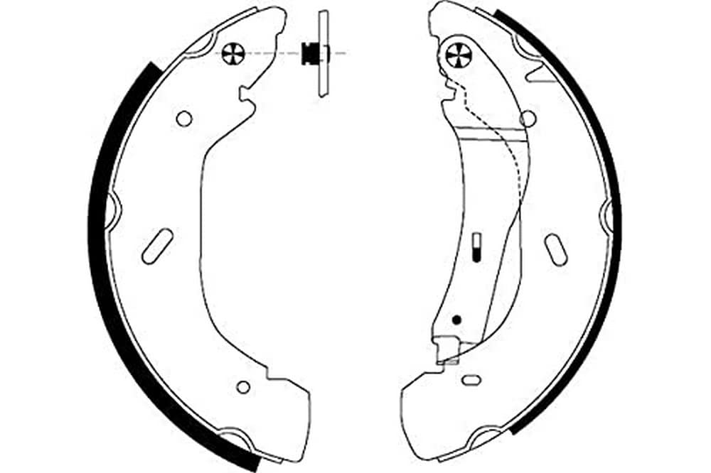 HELLA 8DB 355 001-961 Brake Shoe Set - H9170 - for e.g. FORD / LDV