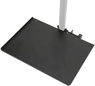 Microphone Stand Plastic Tray, Adjustable Clamp On Utility Shelf Rack Tray Holder for Music Sheet, 360 Degrees Rotation, for Stage, Live Streaming, Concert Performance, Karaoke
