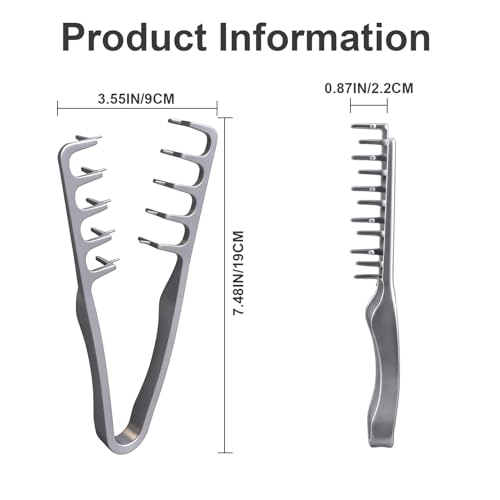 Pack de 4 Peines Texturizadores de Dientes Anchos para Volumen miniatura 4