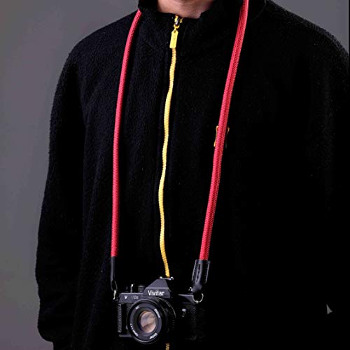 Image of Xaperture Rope Camera Neck Straps for DSLR /SLR and mirrorless Cameras (100cm, Red)
