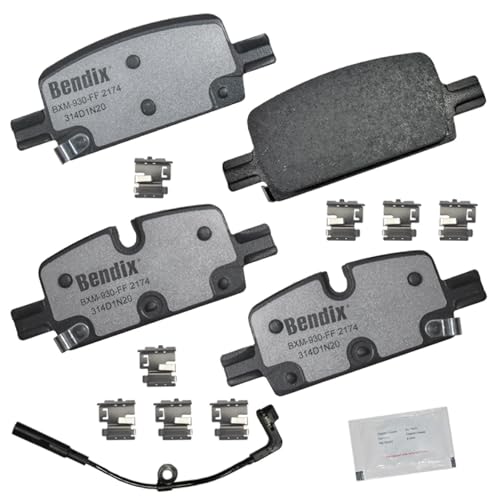 Image of Bendix Fleet Metlok MKD2174FM Rear Brake Pads for Escalade,ESV,LYRIQ,Cheyenne,Colorado,Silverado 1500,LTD,Suburban,Tahoe,GMC Canyon,Hummer EV Pickup,Sierra,Sierra 1500,Ltd,Yukon,XL,Rivian R1S,R1T