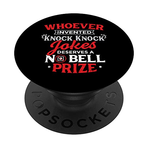 Quien haya inventado bromas Knock Knock se merece un premio sin campana PopSockets PopGrip...