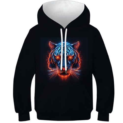 Sweat à capuche imprimé 3D animal chèvre cool avec poches à cordon vêtement unisexe