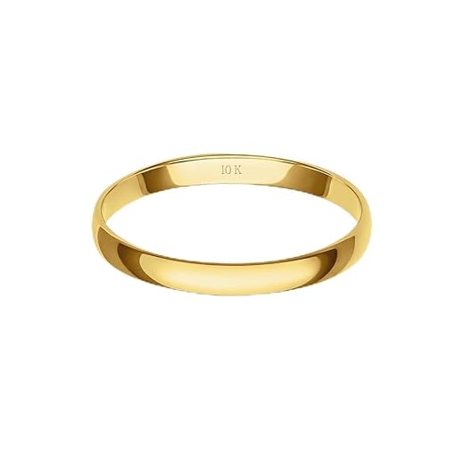 Lightweight Classic Gold Wedding Band