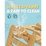 Elevated Dog Bowls, Adjustable Raised Dog Bowls Stand for Small Size Dogs and Cats, Durable Bamboo Dog Feeder with 2 Stainless Steel Bowls and Non-Slip Feet, Dog Food Bowls for Small Dogs Cats - Image 4