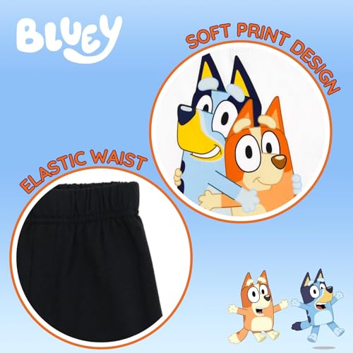 Image of Bluey T-Shirt and French Terry Jogger Pants Outfit Set Infant to Big Kid Sizes (12 Months - 10-12)