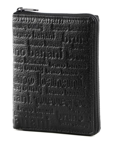 Portefeuille zippé noir Bruno Banani pour sécuriser cartes et billets