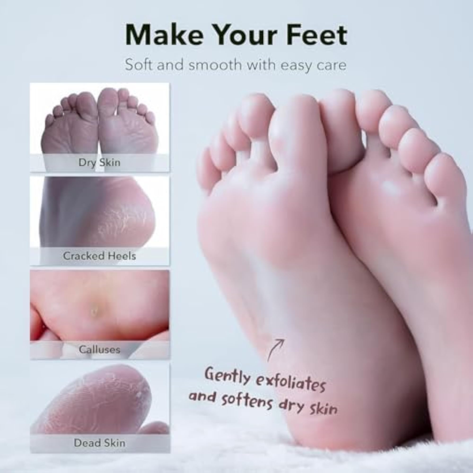 Korean Foot Peeling Mask, Exfoliating with Glycolic Acid