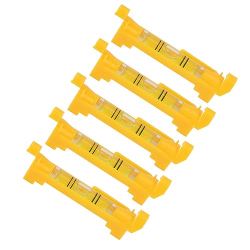 High 5pcs Mini Rope Bubble Level for Accurate Bricklaying and Plumbing - Acrylic and ABS Material Hanging Line Level