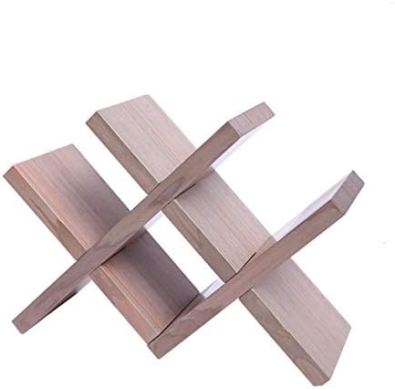 Desktop Red Wine Rack Solid Wood Ornament Rack Wine Rack Display Shelf Household Living Room Wine Bott (Color : C)