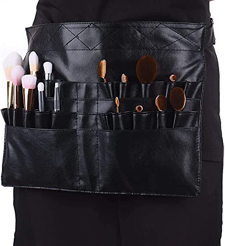 Sac à cosmétiques, Sac de pinceaux de Maquillage, étui à pinceaux de Maquillage Portable, Sac de Tablier de Pinceau de Maquillage cosmétique Professionnel en PVC(pinceaux Non Inclus) Cover