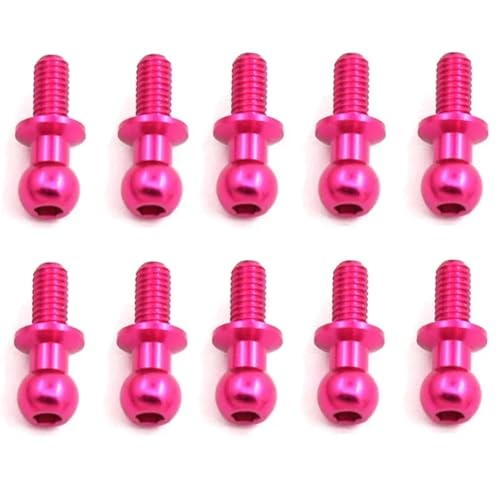 RC�A�b�v�O���[�h�X�y�A�p�[�c For Tamiya For TT01 For TT02 For Sakura D5 1/10 10 �� M3 �����Z�p�{�[���w�b�h�l�W RC �h���t�g�J�[�̃X�y�A�p�[�c���j�o�[�T��(Red)