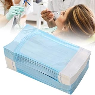 200pcs/Box Self-Sealing Oral Sterilization Bag, Disposable Sealed Sterilization Bag, Oral Supply Cleaning Pouch Storage Bag, Dental Tool Sterilization Pouches (83 x 160mm)