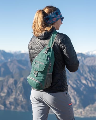 Image of WATERFLY Packable Small Crossbody Sling Backpack Shoulder Chest Bag Daypack for Hiking Traveling