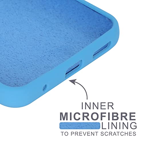 Image of SPRIG Compatible with Motorola G60 Liquid Silicone Premium Back Cover Drop Tested Shock Proof Mobile Case for Men, Women, Boys and Girls with Camera Protection (Navy Blue)