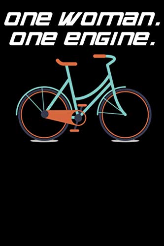 One Man One Engine: Notizbuch DIN A5 Gepunktet / Dotted 120 Seiten Fahrrad Ein Mann Ein Motor MTB Mountainbike Rennrad Downhill Radsport Bike als ... Planer Tagebuch Notizheft Notizblock