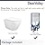 Wall Hung Toilet with Tank, DeerValley In-Wall Toilet Combo Set and Carrier System, Wall Mounted Toilet with Soft Closing Seat 1.1GPF/1.6 GPF Dual Flush White (White, 14.6 * 16.9)